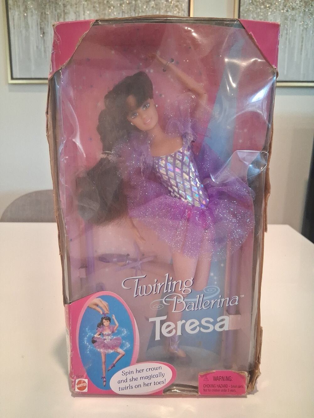 Vintage 1995 Twirling Ballerina Teresa Barbie Doll Mattel 15299 Vintage NRFB